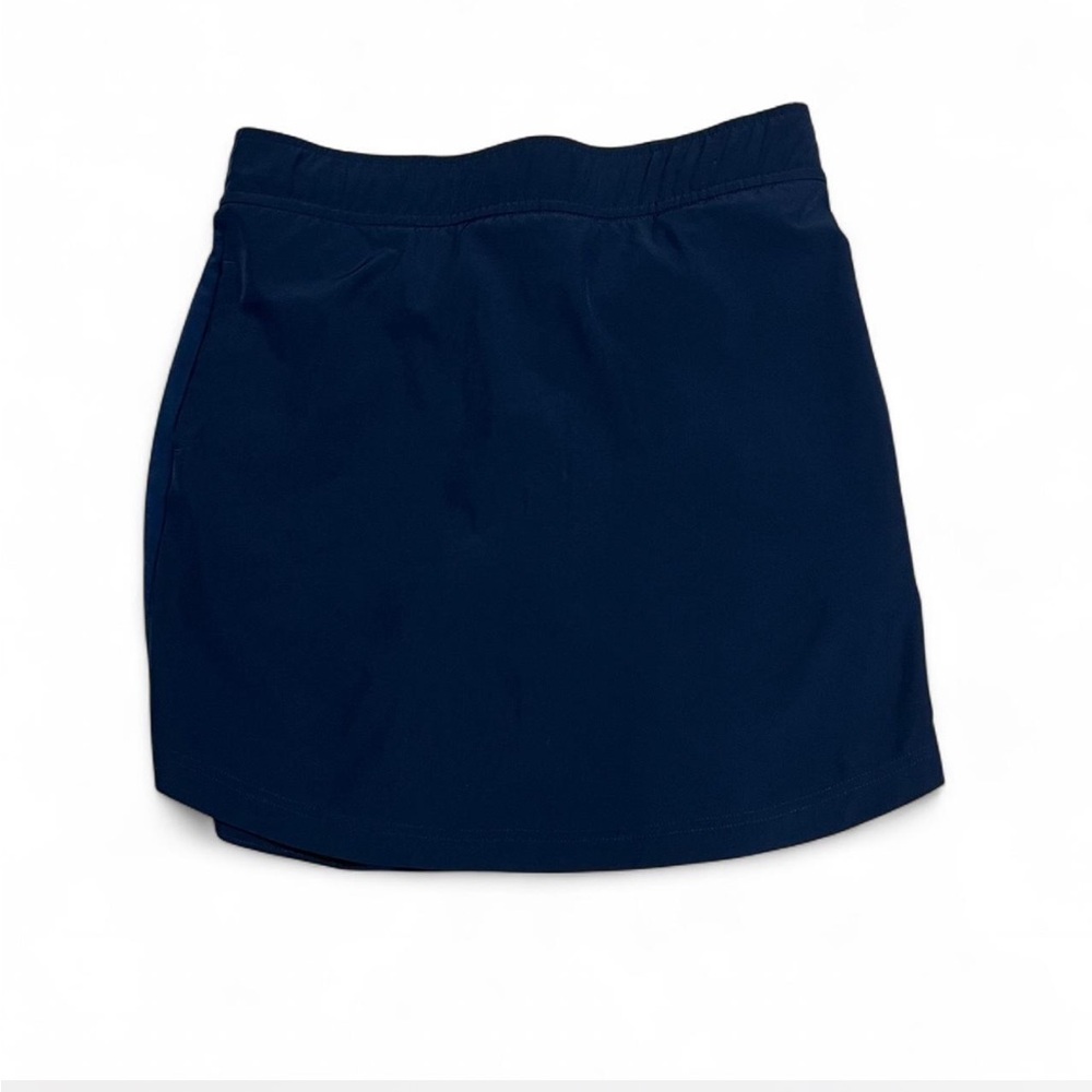 Eddie Bauer Pull On Skort With Pockets and Elastic Waist Navy Blue Size Medium